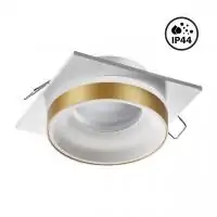 Светильник встраиваемый влагозащищенный Novotech Spot 370787 9W белый/золото