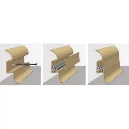 Плинтус ПВХ Идеал Классик 202 Дуб арктик 55x22