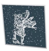 Зеркальная плита Невал Созвездия Волопас и гончие псы ZS-2604 0.6x0.6 м
