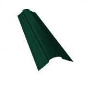 Планка конька фигурного 70x70 0.45 PE с пленкой RAL 6005 зеленый мох (2м)