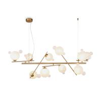 Подвесной светильник Freya Flaty  FR5374PL-10BS 40W латунь