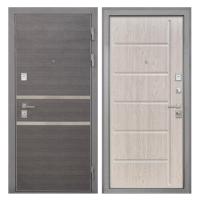 Входная дверь металлическая Интекрон Неаполь / ФЛ-102 сосна белая