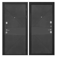 Входная дверь металлическая Интекрон Сицилия Remix ФЛ-613 черный (крашеный) / ФЛ-613 черный крашеный
