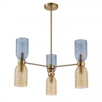 Люстра потолочная Lumion Monroe 6511/6C 6*40W латунь