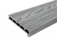 Ступень узкая (полуступень) Classic без обработки, 3000х170х25мм, цвет серый