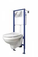 Унитаз подвесной Комплект Cersanit Delfi с инстал. Vector, кн. Actis, сид. Slim м/лифт