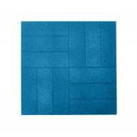 Резиновая плитка Брусчатка 50х50 см синяя