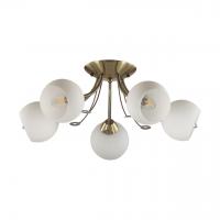 Люстра потолочная Lumion Tula 5265/5C 5*40W античная латунь