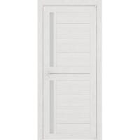 Межкомнатная дверь Uberture серия Eco-Light 2121 велюр капучино со стеклом сатин