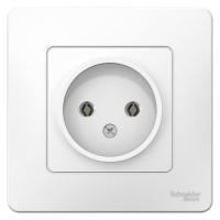 Розетка 1-м СП BLANCA 16А 250В без шторок без заземл. бел. SchE BLNRS000011