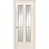 Межкомнатная дверь La Porte серия Classic модель 300.8 ясень карамель со стеклом Классика
