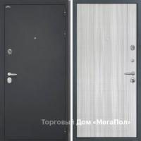 Входная дверь металлическая Интекрон Колизей сандал белый L-5 с молдингом