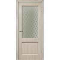Межкомнатная дверь La Porte серия Rossi модель 320 сандал белый со стеклом