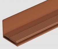 Фасадный L-профиль Docke 35 мм (Stein, Fels, Stern, Klinker, Slate) Каштановый