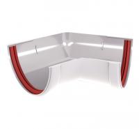 Угол желоба 135 град.Классика 120 ПВХ Grand Line белый RAL 9003