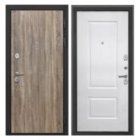 Входная дверь металлическая Интекрон Сицилия Remix цвет Дуб турин / Альба Роял вуд белый (12 мм)