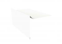 Планка ветровая для мягкой кровли 100х20х70 0.4 PE с пленкой RAL 9003 сигнальный белый (2м)