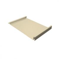 Фальцевая кровля кликфальц Grand Line 0.5 Satin с пленкой на замках RAL 1015 светлая слоновая кость