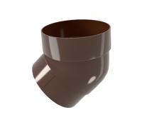 Колено трубы 45 град. ПВХ Grand Line коричневое RR 32