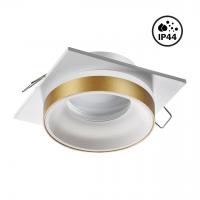 Светильник встраиваемый влагозащищенный Novotech Spot 370787 9W белый/золото