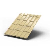 Металлочерепица МП Ламонтерра X NormanMP (ПЭ-01-1014-0.5) 1014 Слоновая кость