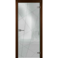 Межкомнатная дверь La Porte серия Glass модель 500.5 стекло выбеленное