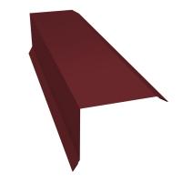 Планка торцевая 80х100 0.45 PE с пленкой RAL 3005 красное вино (2м)