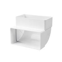 Колено вертикальное Vents 8282 90 градусов 204х60 мм