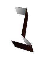 Планка примыкания для мягкой кровли 0.45 PE с пленкой RR 32 темно-коричневый (2м)