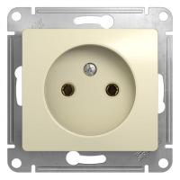 Механизм розетки 1-м СП Glossa 16А IP20 без заземл. беж. SchE GSL000241
