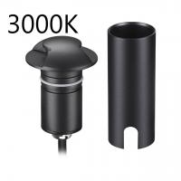 Встраиваемый грунтовый светильник Odeon Light Nature LED 3W 3000K 12V/24V WALD (нужен драйвер 357781/357782) черный, арт. 6662/2GL3