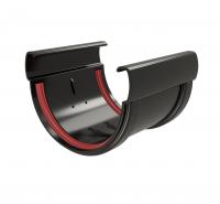 Соединитель желобов Дизайн 135 ПВХ GL черный RAL 9005