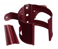 Кронштейн трубы Grand Line на дерево 90мм RAL 3005 красное вино