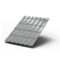 Металлочерепица МП Ламонтерра NormanMP (ПЭ-01-9006-0.5) 9006 Белый алюминий