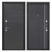 Входная дверь металлическая Интекрон Сицилия Remix цвет Эковенге поперечный / В-07 Венге с молдингом