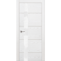 Межкомнатная дверь La Porte серия Modern модель 100.2S ясень бланко со стеклом