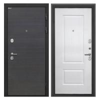 Входная дверь металлическая Интекрон Сицилия Remix цвет Эковенге поперечный / Альба Роял вуд белый (12 мм)