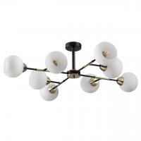 Люстра потолочная Lumion Rowan 4595/8C 8*40W черный, бронза