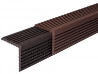 Уголок торцевой равнополочный Holzhof Венге 3000x56x56 мм