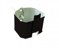 Кронштейн трубы на кирпич прямоугольный Vortex Matt RAL 9005 черный