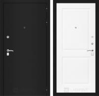 Входная дверь Лабиринт Classic шагрень черная 11 - Белый софт