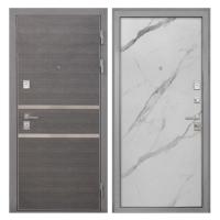 Входная дверь металлическая Интекрон Неаполь / Мрамор арктик