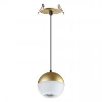 Светильник встраиваемый, длина провода 2м Novotech Spot 370816 9W золото