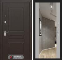 Входная дверь Лабиринт Мегаполис с зеркалом максимум - Софт Грей