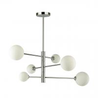 Люстра на штанге Lumion Estelle 5225/6C 6*40W хром, белый