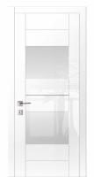 Межкомнатная дверь Дариано Шотти-2 Белый глянец со стеклом