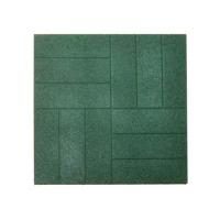 Резиновая плитка Брусчатка 50х50 см зеленая