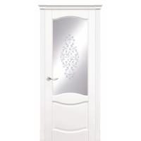 Межкомнатная дверь Дариано Соренто Эмаль белая со стеклом