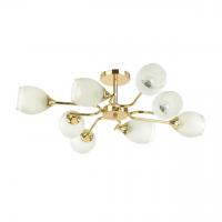 Люстра потолочная Lumion Jolene 4546/8C 8*60W золотой, белый
