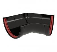 Угол желоба 135 град.Классика 120 ПВХ GL черный RAL 9005